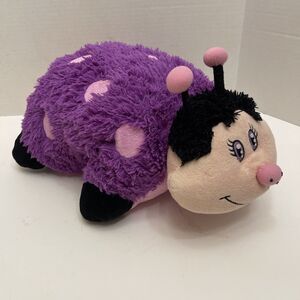 Limited Edition Pillow Pet Dreamy Lady Bug Plush Pillow Purple 18 Inch Read